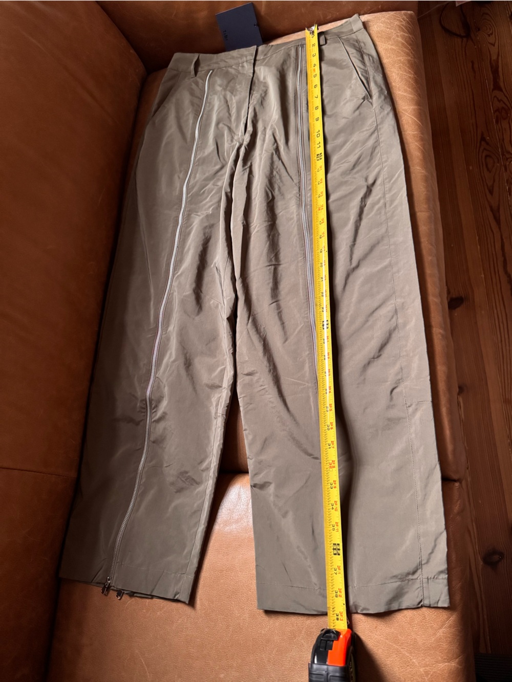 Tibi Zipper Trouser Dark Taupe 6S creative pragmatist modern office PDW NWT - Picture 12 of 17